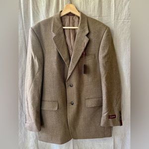 Covington Mens Wool Blend Sport Coat Blazer 2 Button 42R